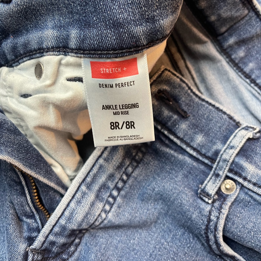 Classic Blue Women's Jeans Mid-Rise Legging - Picture 3 of 6